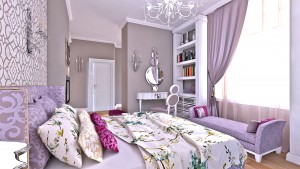 Woman bedroom sofa style